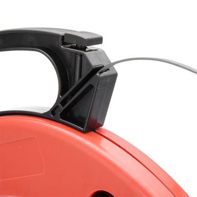 Harfington 131 Feet (40M) Electrical Fish Tape Reel, Pull Communication Wire Cable Line From Drywall, Ceiling, Under Rug Conduit or Pipe 0.12" W x 0.05" H