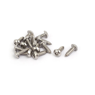 Harfington M4.8 x 16mm 304 Stainless Steel Pan Head Torx Self Tapping Screws 15pcs