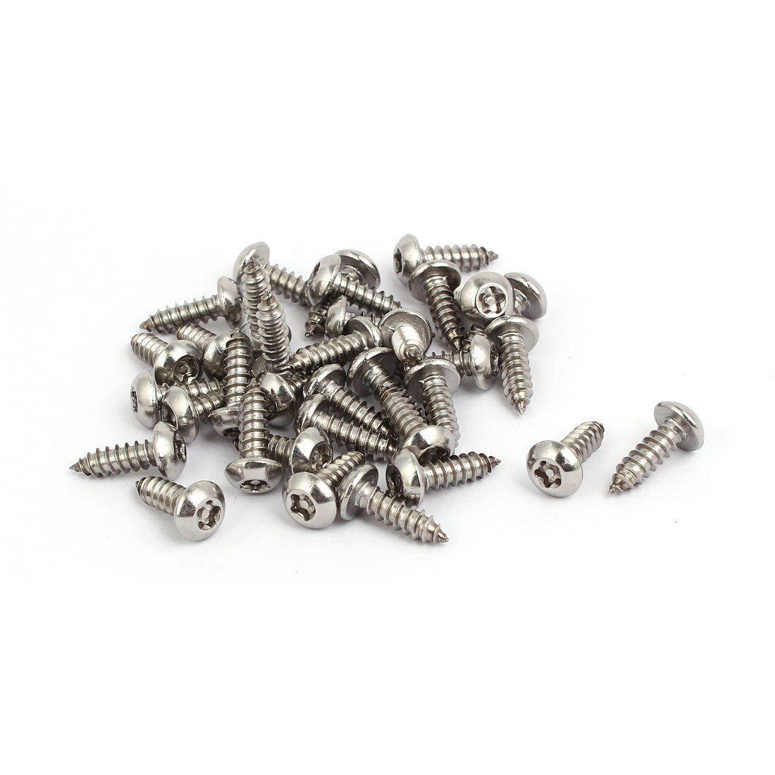 Harfington M4.8 x 16mm 304 Stainless Steel Pan Head Torx Self Tapping Screws 35pcs