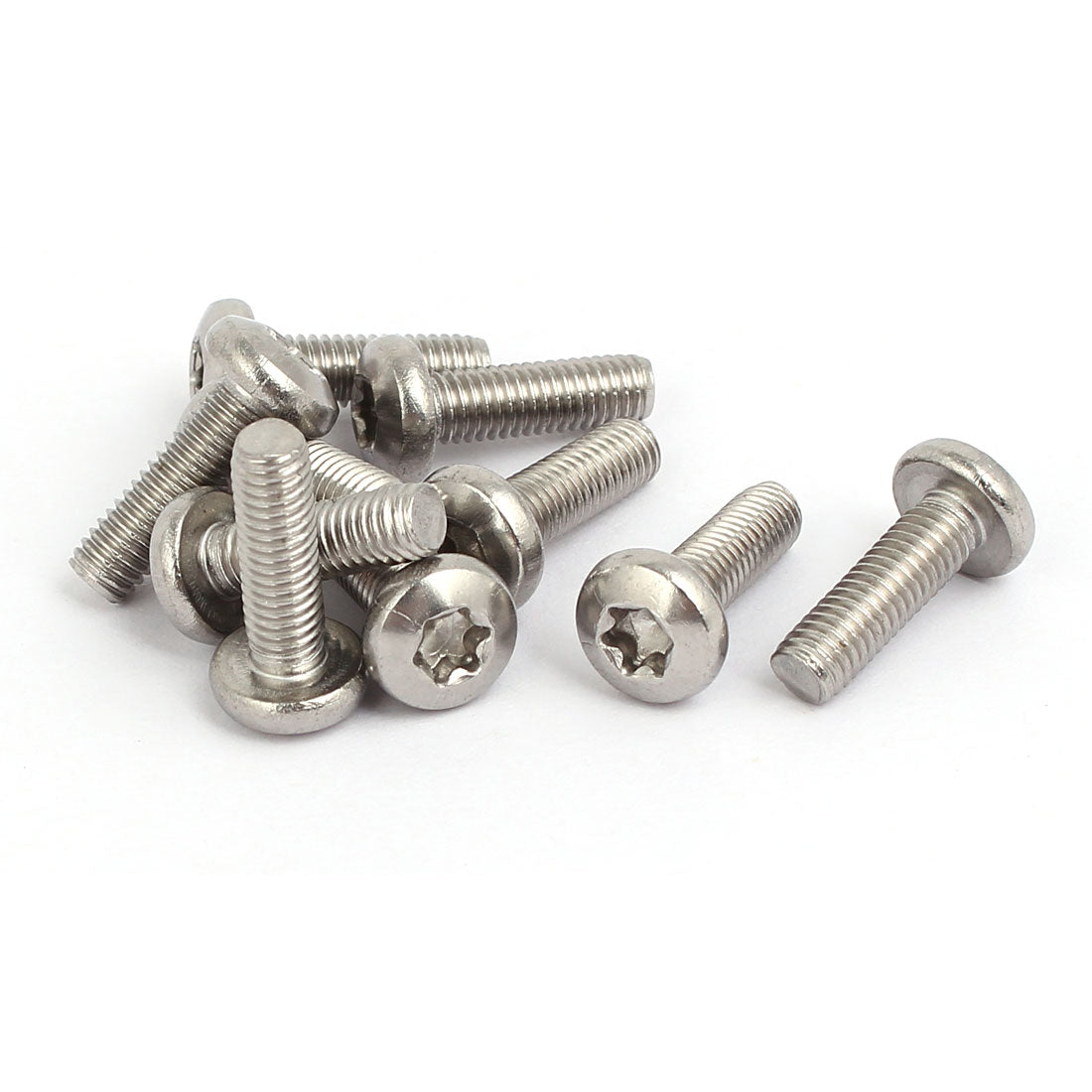 Harfington M5x16mm 304 Stainless Steel Button Head Torx Socket Cap Screws Fasteners 10pcs
