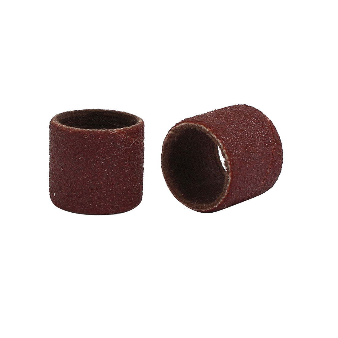 Harfington 13mm x 15mm x 13mm 120 Grit Abrasive Sanding Sleeves Sandpaper Dark Brown 10pcs