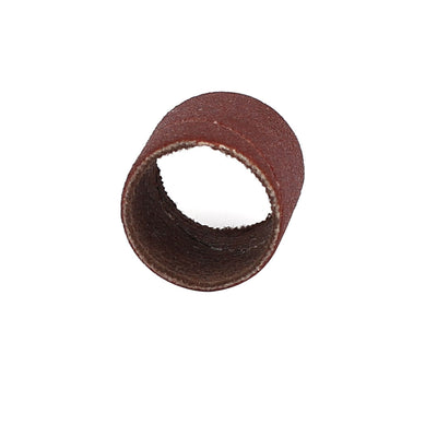 Harfington 13mm x 15mm x 13mm 240 Grit Abrasive Sanding Sleeves Sandpaper Dark Brown 25pcs