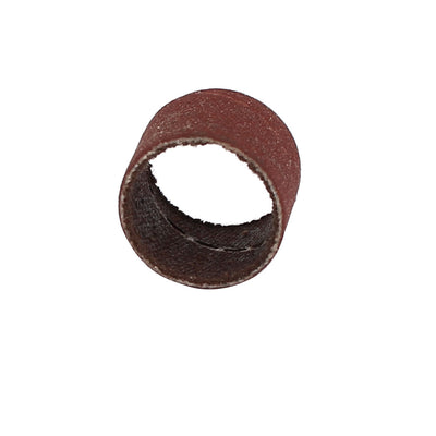 Harfington 13mm x 15mm x 13mm 400 Grit Abrasive Sanding Sleeves Sandpaper Dark Brown 10pcs