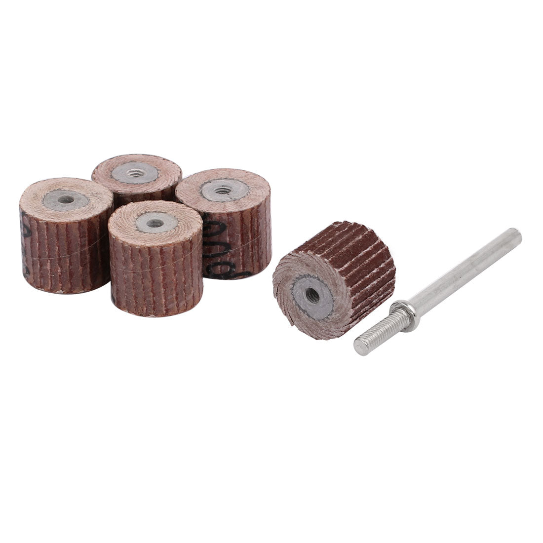 Harfington 600 Grit 13mm Dia Sandpaper Flap Sanding Wheel Grinding Polishing Tool 15pcs