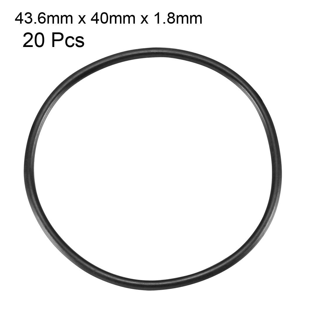 Harfington Nitrile Rubber O-Rings, Metric Buna-N Sealing Gasket, Black, Pack of 20