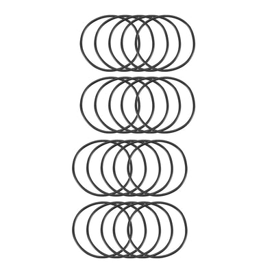 Harfington Nitrile Rubber O-Rings, Metric Buna-N Sealing Gasket, Black, Pack of 20