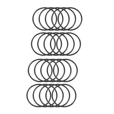 Harfington Nitrile Rubber O-Rings, Metric Buna-N Sealing Gasket, Black, Pack of 20