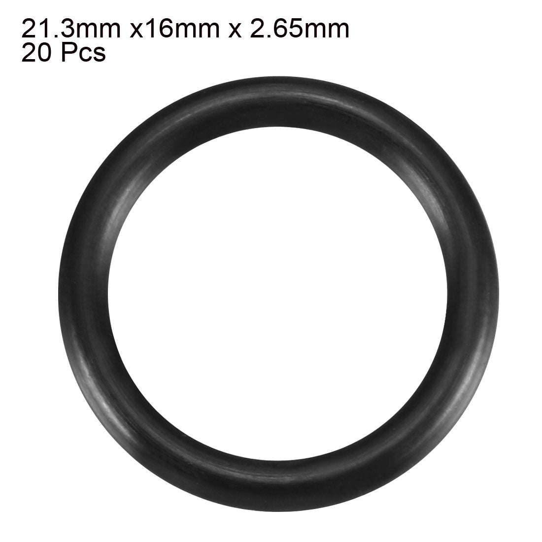 Harfington Nitrile Rubber O-Rings, Metric Buna-N Sealing Gasket, Black, Pack of 20