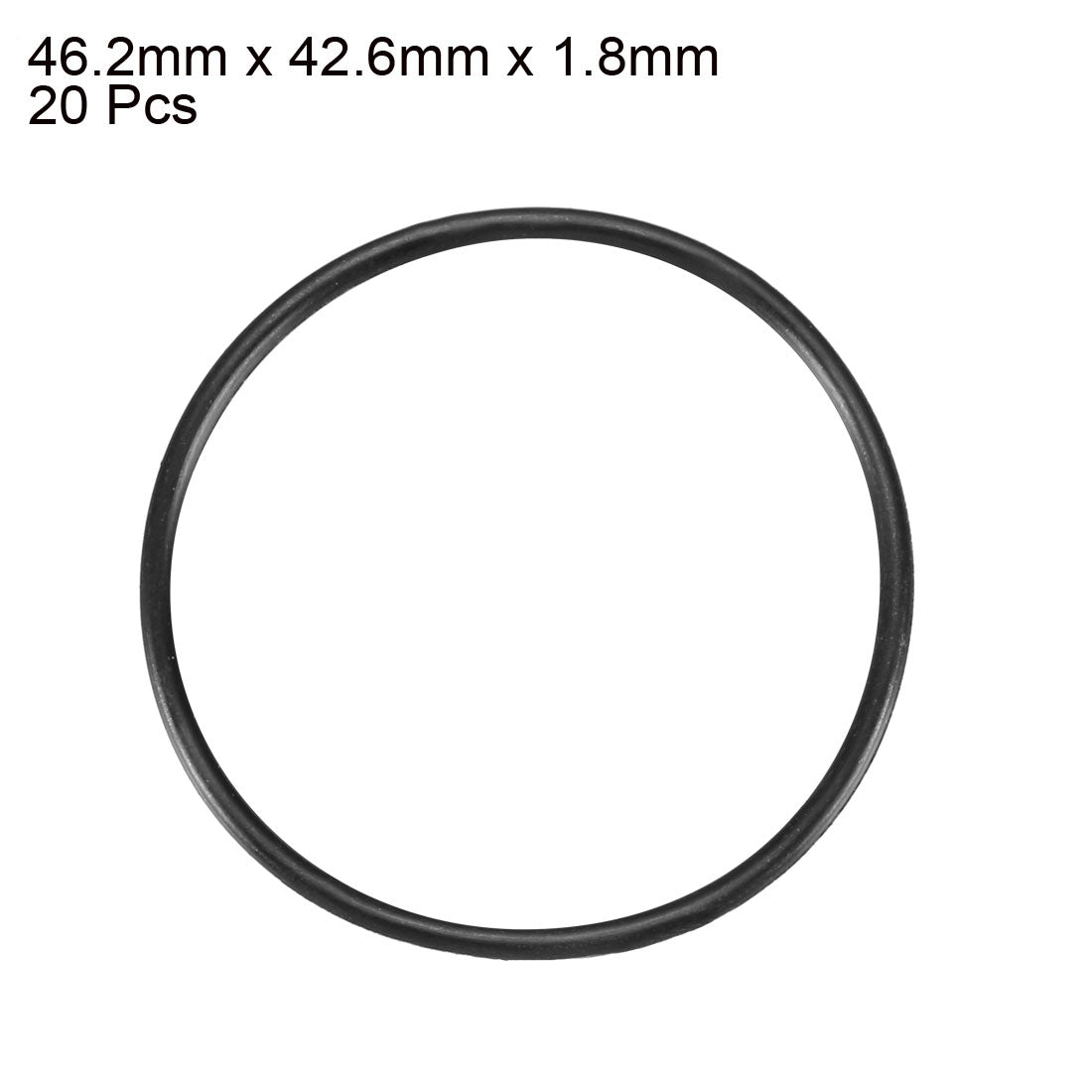 Harfington Nitrile Rubber O-Rings, Metric Buna-N Sealing Gasket, Black, Pack of 20