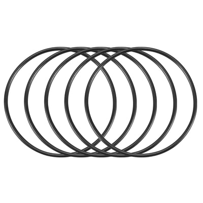 Harfington Nitrile Rubber O-Rings Metric Buna-N Sealing Gasket, Black Pack of 50