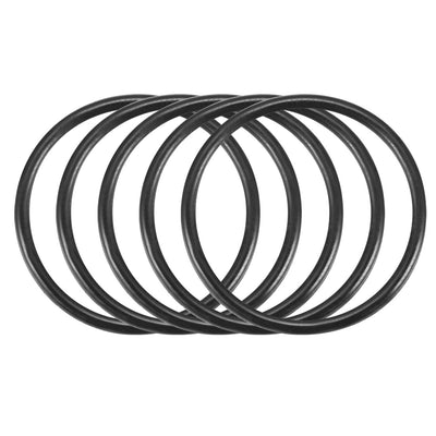 Harfington Nitrile Rubber O-Rings Metric Buna-N Sealing Gasket, Black Pack of 50