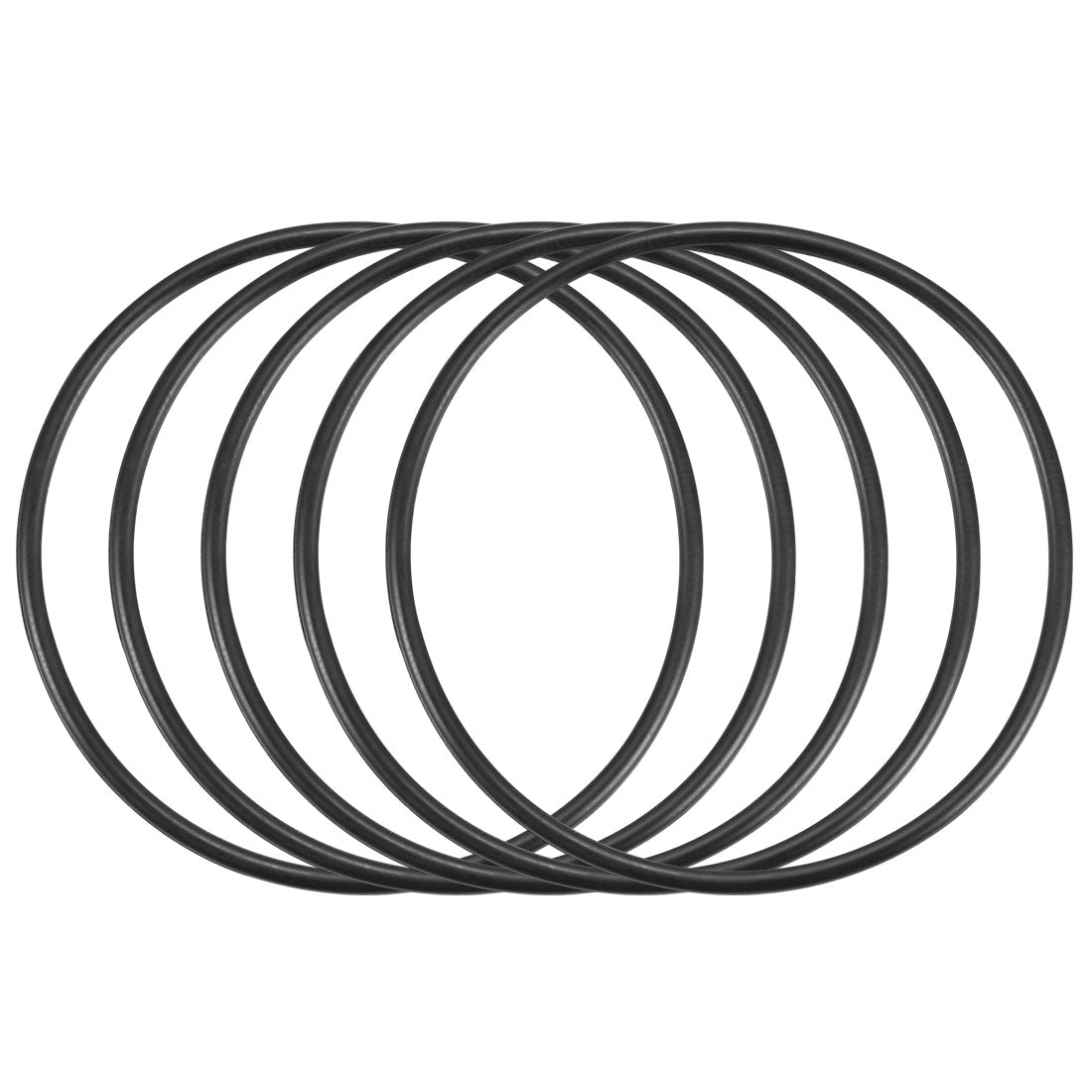 Harfington Nitrile Rubber O-Rings Metric Buna-N Sealing Gasket, Black Pack of 50