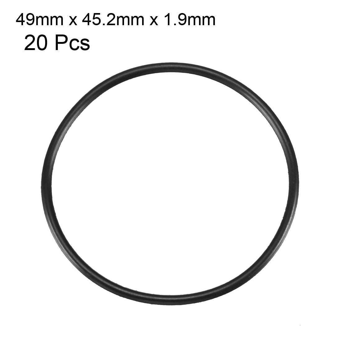 Harfington Nitrile Rubber O-Rings Metric Buna-N Sealing Gasket, Black Pack of 20