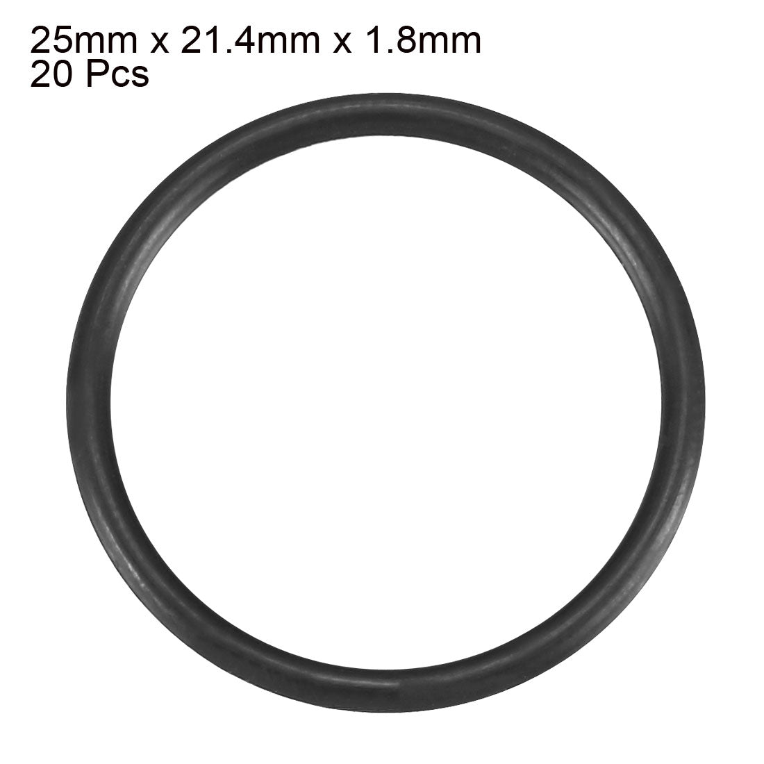 Harfington Nitrile Rubber O-Rings Metric Buna-N Sealing Gasket, Black Pack of 20