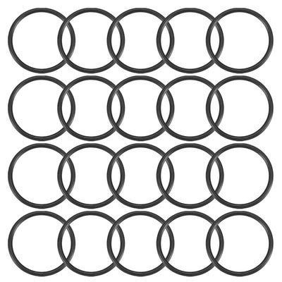 Harfington Nitrile Rubber O-Rings Metric Buna-N Sealing Gasket, Black Pack of 20