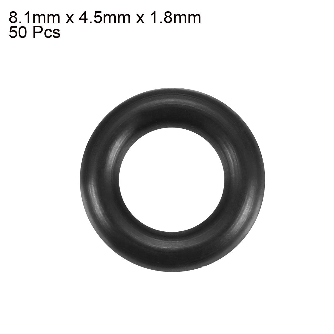 Harfington Nitrile Rubber O-Rings Metric Buna-N Sealing Gasket, Black Pack of 50