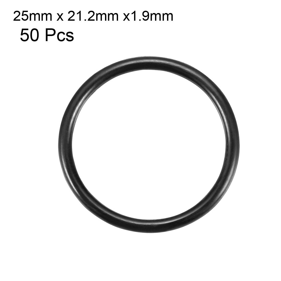 Harfington Nitrile Rubber O-Rings Metric Buna-N Sealing Gasket, Black Pack of 50