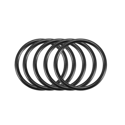 Harfington Nitrile Rubber O-Rings Metric Buna-N Sealing Gasket, Black Pack of 50