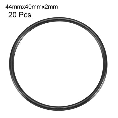 Harfington Nitrile Rubber O-Rings Metric Buna-N Sealing Gasket, Black Pack of 20