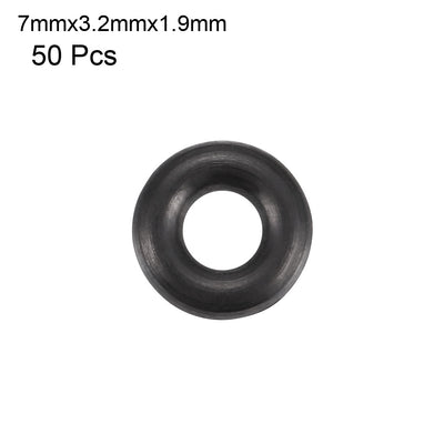 Harfington Nitrile Rubber O-Rings Metric Buna-N Sealing Gasket, Black Pack of 50