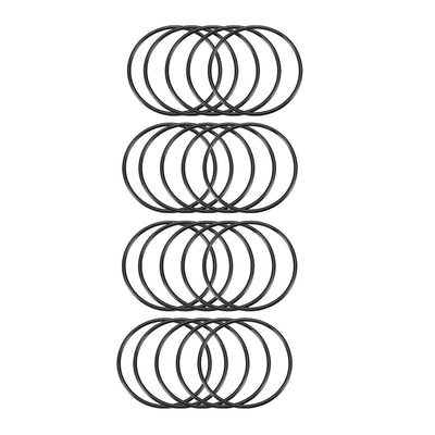 Harfington Nitrile Rubber O-Rings Metric Buna-N Sealing Gasket, Black Pack of 20