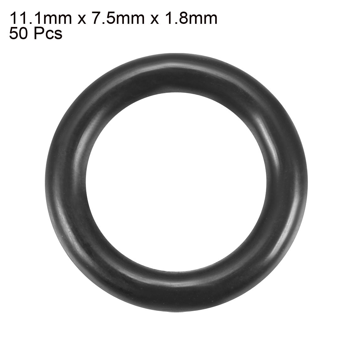 Harfington Nitrile Rubber O-Rings Metric Buna-N Sealing Gasket, Black Pack of 50