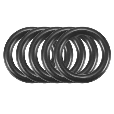 Harfington Nitrile Rubber O-Rings Metric Buna-N Sealing Gasket, Black Pack of 50