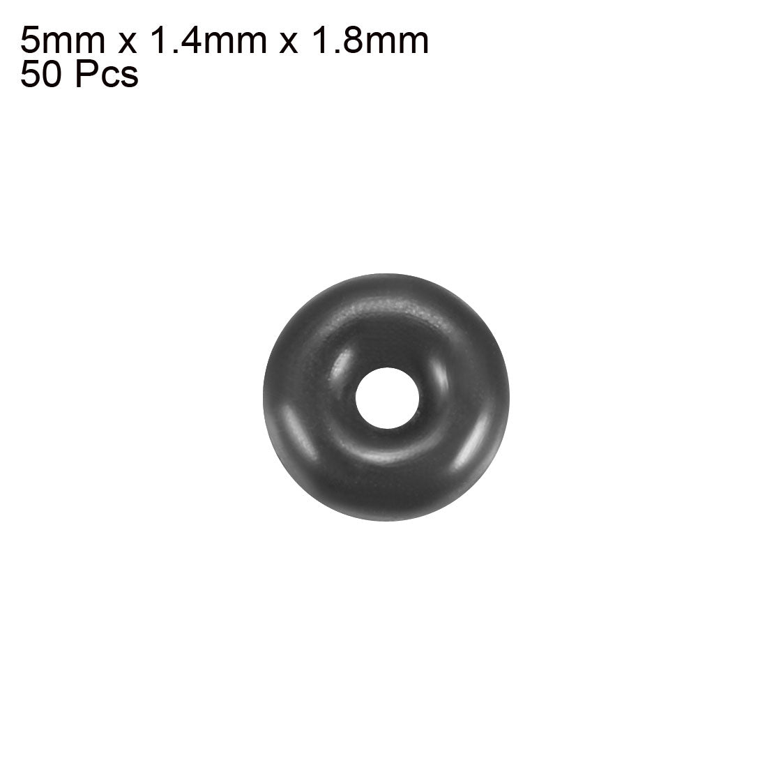 Harfington Nitrile Rubber O-Rings Metric Buna-N Sealing Gasket, Black Pack of 50