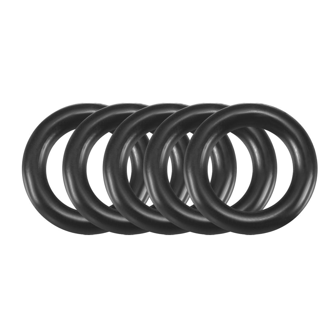 Harfington Nitrile Rubber O-Rings Metric Buna-N Sealing Gasket, Black Pack of 50