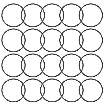 Harfington Nitrile Rubber O-Rings Metric Buna-N Sealing Gasket, Black Pack of 20