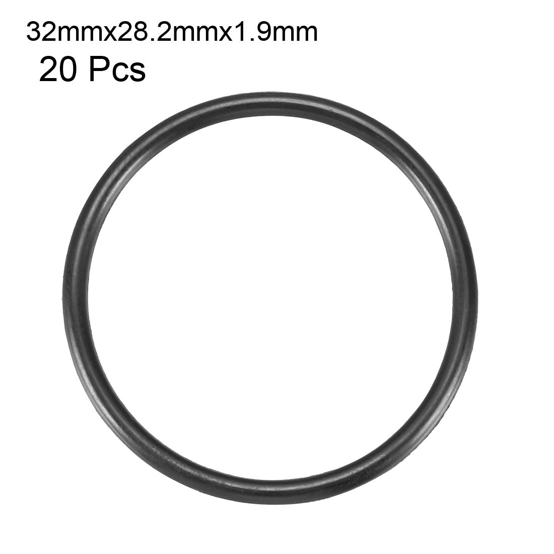 Harfington Nitrile Rubber O-Rings Metric Buna-N Sealing Gasket, Black Pack of 20