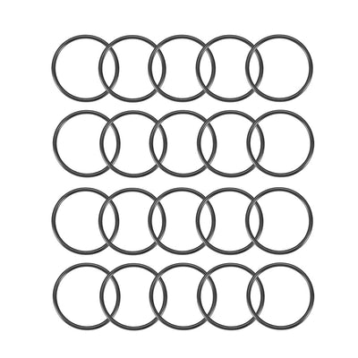 Harfington Nitrile Rubber O-Rings Metric Buna-N Sealing Gasket, Black Pack of 20