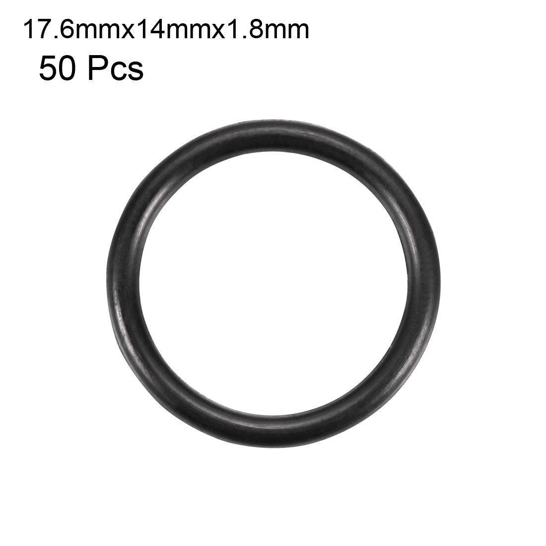 Harfington Nitrile Rubber O-Rings Metric Buna-N Sealing Gasket, Black Pack of 50