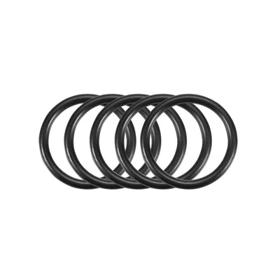 Harfington Nitrile Rubber O-Rings Metric Buna-N Sealing Gasket, Black Pack of 50