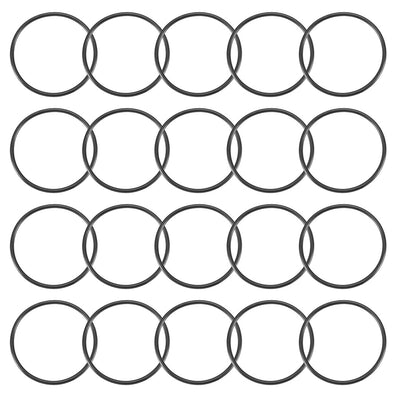Harfington Nitrile Rubber O-Rings Metric Buna-N Sealing Gasket, Black Pack of 20