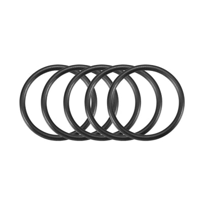 Harfington Nitrile Rubber O-Rings Metric Buna-N Sealing Gasket, Black Pack of 50