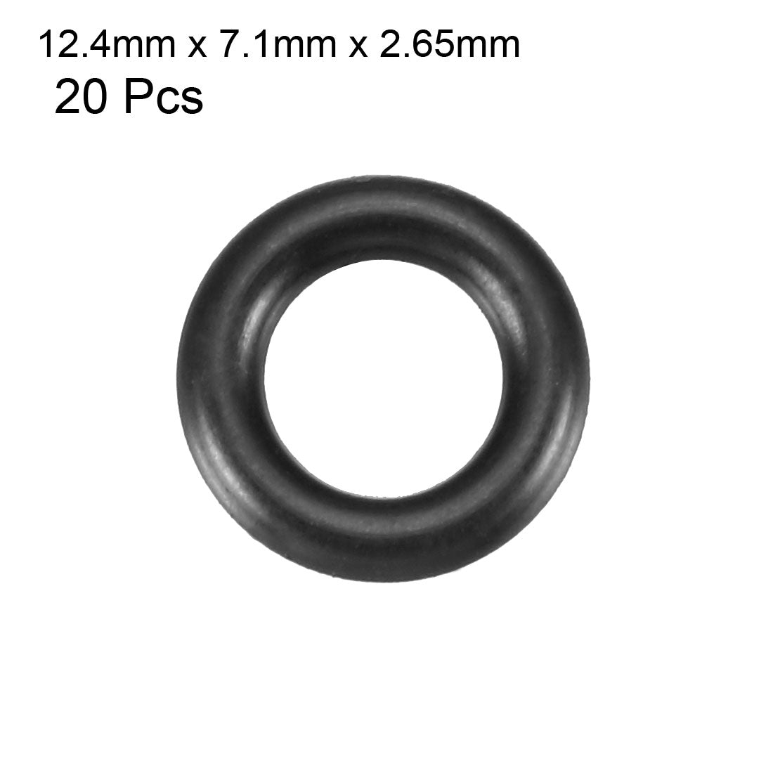 Harfington Nitrile Rubber O-Rings Metric Buna-N Sealing Gasket, Black Pack of 20
