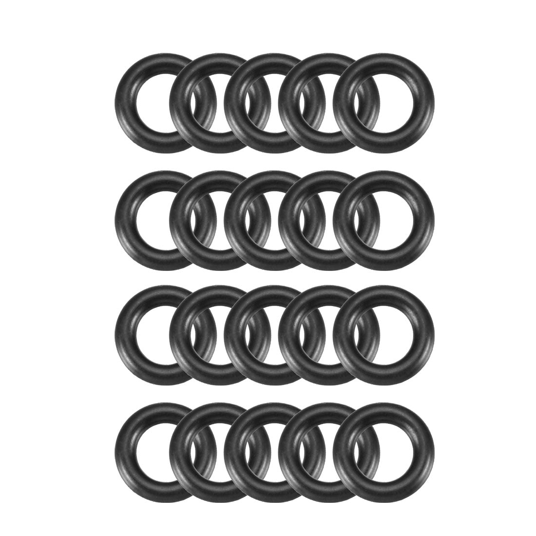 Harfington Nitrile Rubber O-Rings Metric Buna-N Sealing Gasket, Black Pack of 20