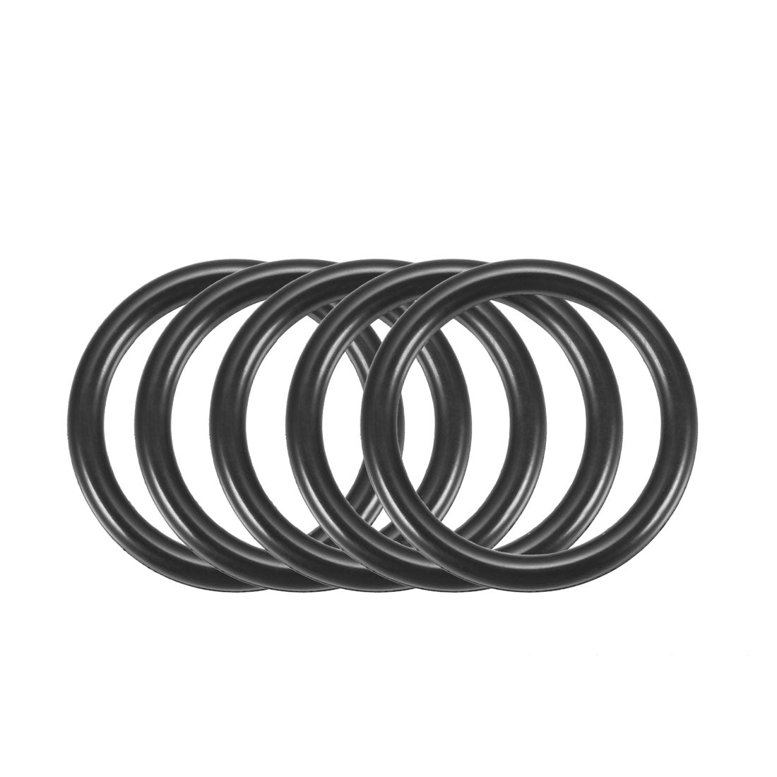 Harfington Nitrile Rubber O-Rings Metric Buna-N Sealing Gasket, Black Pack of 50