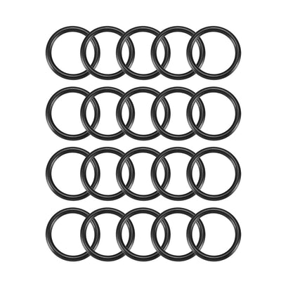 Harfington Nitrile Rubber O-Rings Metric Buna-N Sealing Gasket, Black Pack of 20