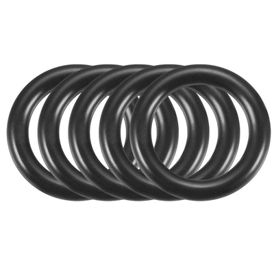 Harfington Nitrile Rubber O-Rings Metric Buna-N Sealing Gasket, Black Pack of 50