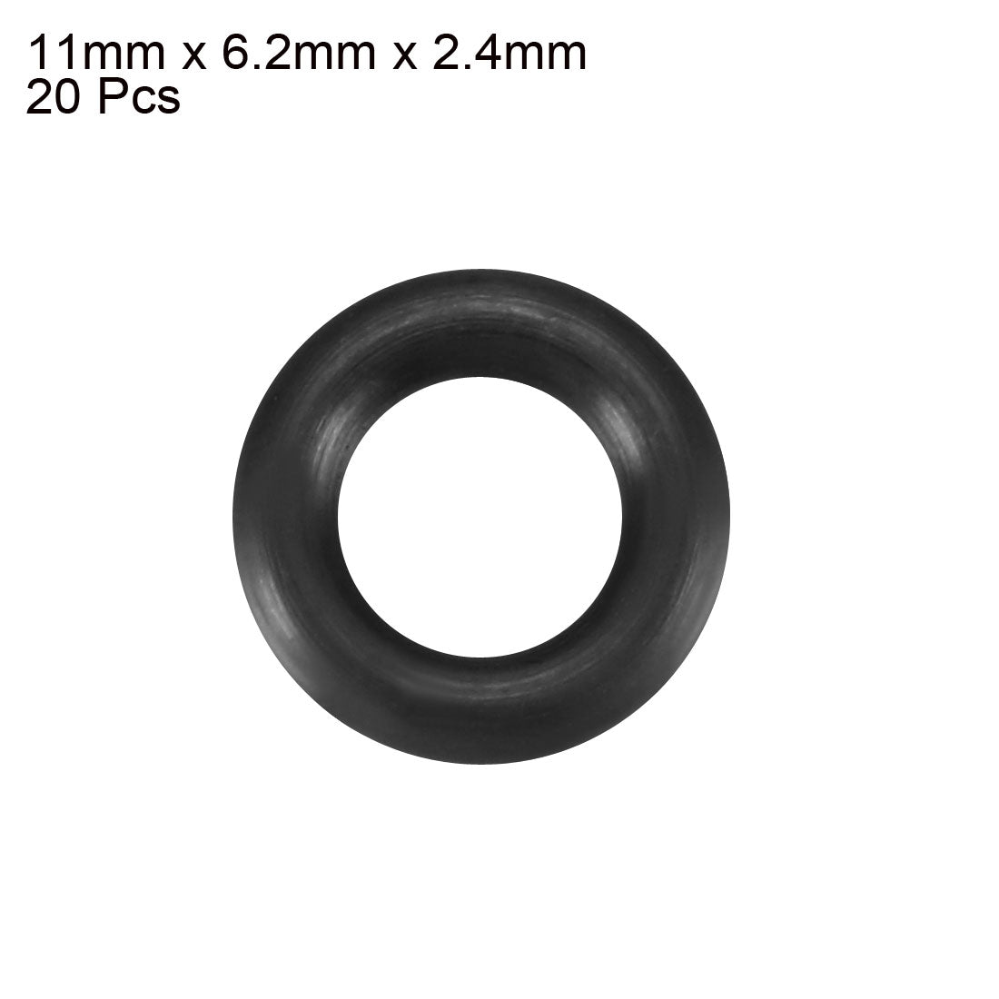 Harfington Nitrile Rubber O-Rings Metric Buna-N Sealing Gasket, Black Pack of 20