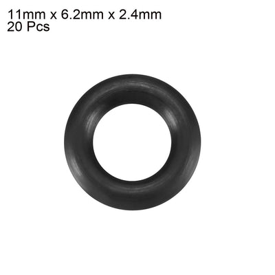Harfington Nitrile Rubber O-Rings Metric Buna-N Sealing Gasket, Black Pack of 20
