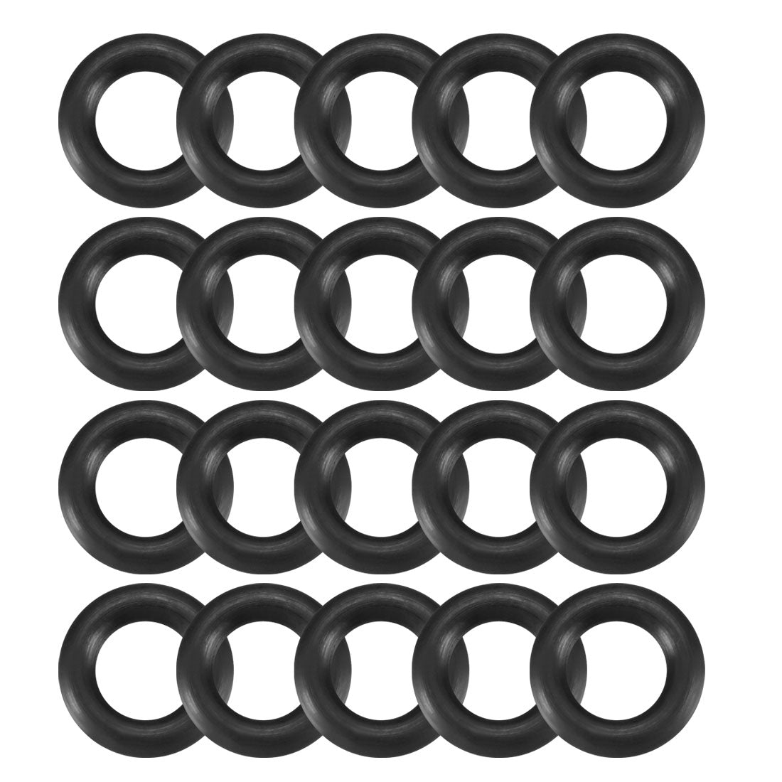 Harfington Nitrile Rubber O-Rings Metric Buna-N Sealing Gasket, Black Pack of 20