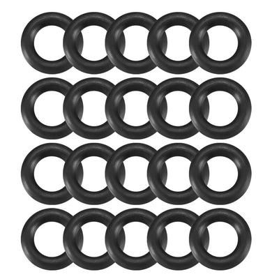 Harfington Nitrile Rubber O-Rings Metric Buna-N Sealing Gasket, Black Pack of 20