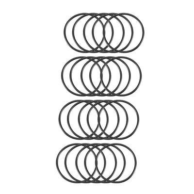 Harfington Nitrile Rubber O-Rings Metric Buna-N Sealing Gasket, Black Pack of 20