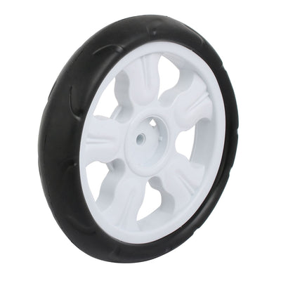 Harfington 185mm Diameter Plastic Single Wheel Pulley Rolling Roller 4pcs