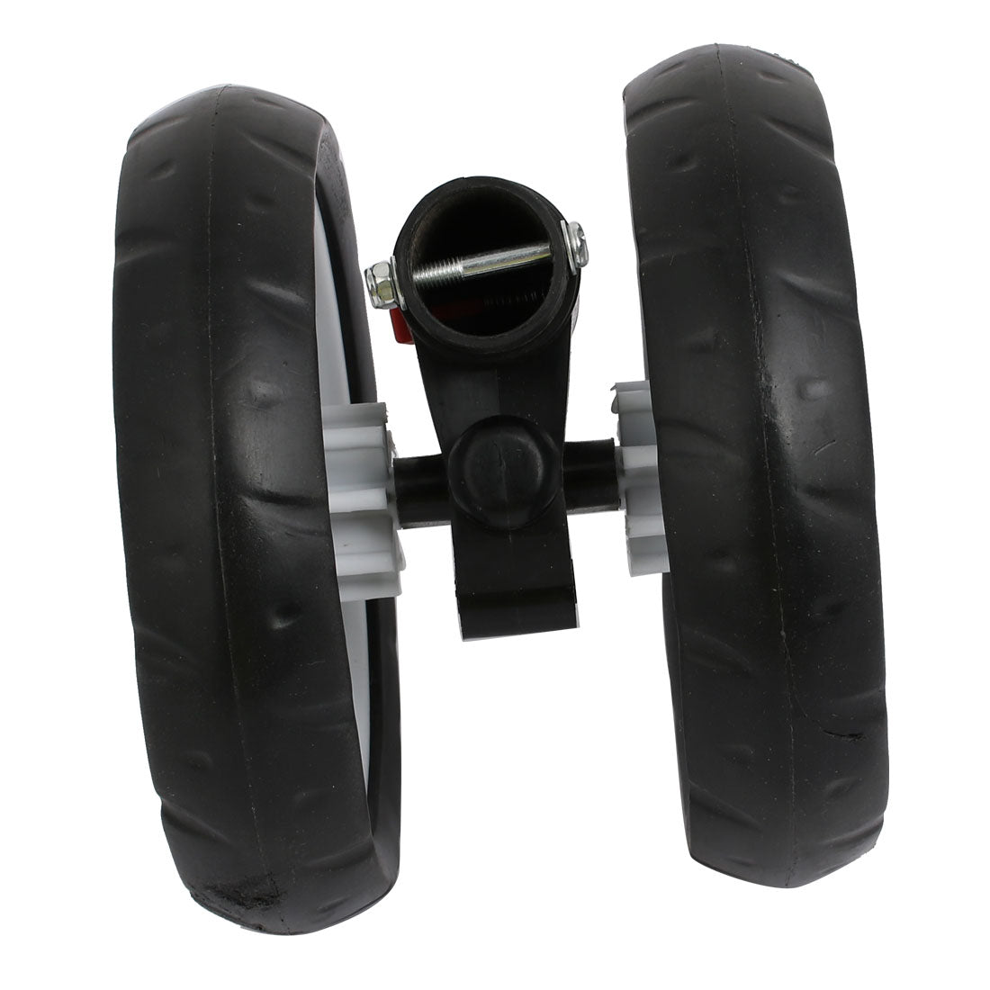 Harfington 155mm Diameter Plastic Double Wheel Swivel Pulley Roller for 25mm Tube