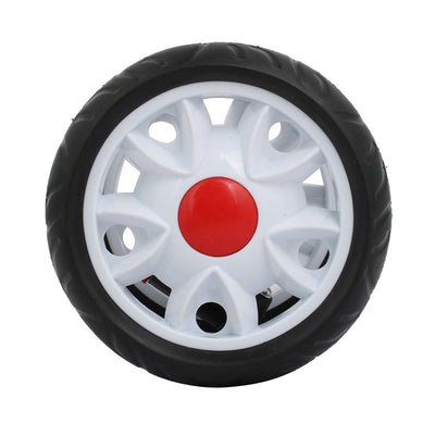 Harfington 170mm Diameter Plastic Double Wheel Swivel Pulley Roller for 25mm Tube