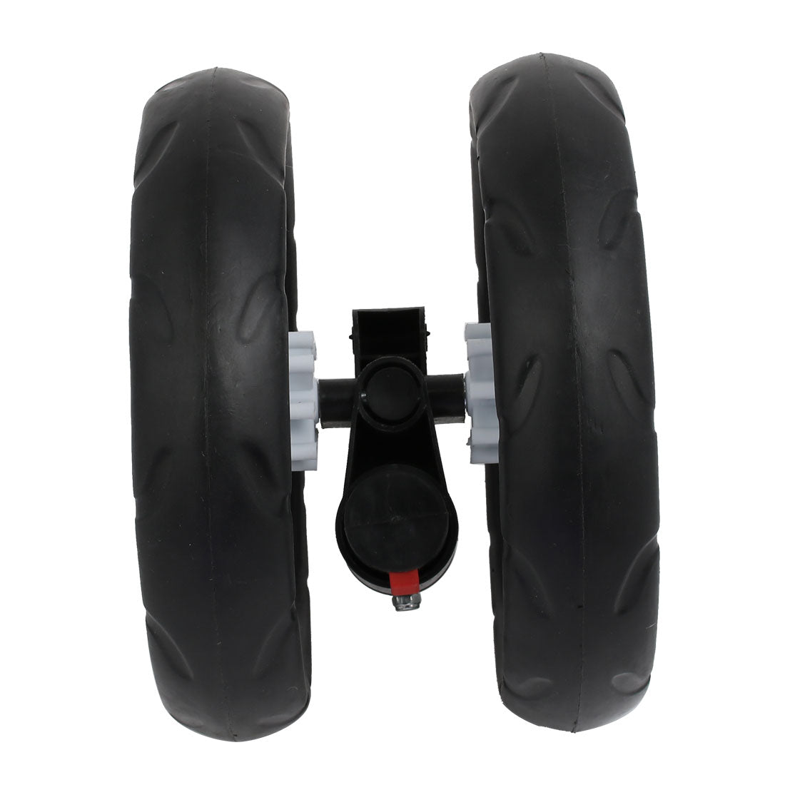 Harfington 195mm Diameter Plastic Double Wheel Swivel Pulley Roller for 25mm Tube